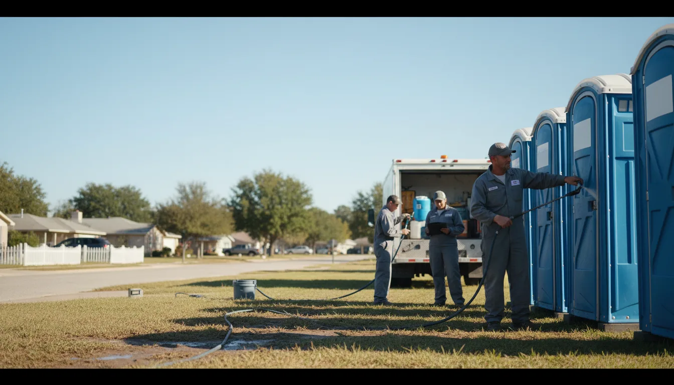 Long-Term Portable Toilet Rental in Crockett, TX near me